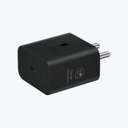 Picture of SAMSUNG 25W Type C Fast Charger (Adapter Only, Support PD 3. PPS, Black)